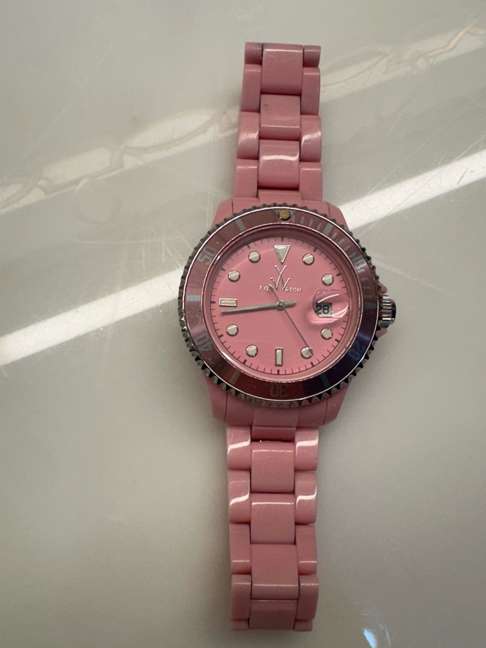 ToyWatch Pink Women's Resin Bracelet Watch